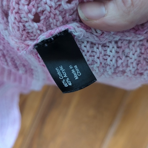 Lane Bryant Chunky Knit Tunic Top Pink Ombre Size 26/28 - Picture 3 of 5